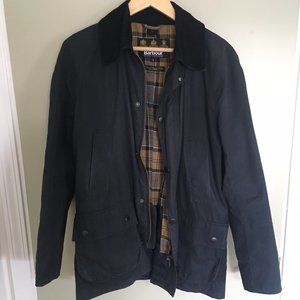 Barbour Ashby Wax Jacket - Navy